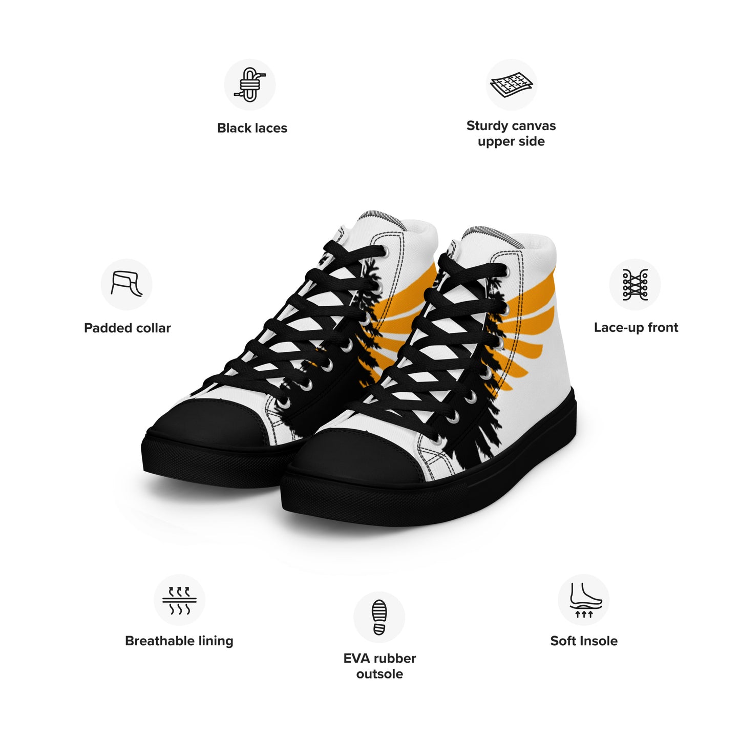 Fly Highs - Women’s High Top Canvas Shoes