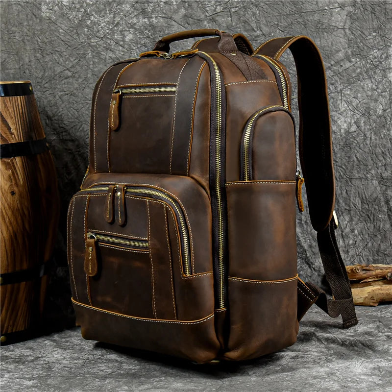 Newsbirds Leather Backpack