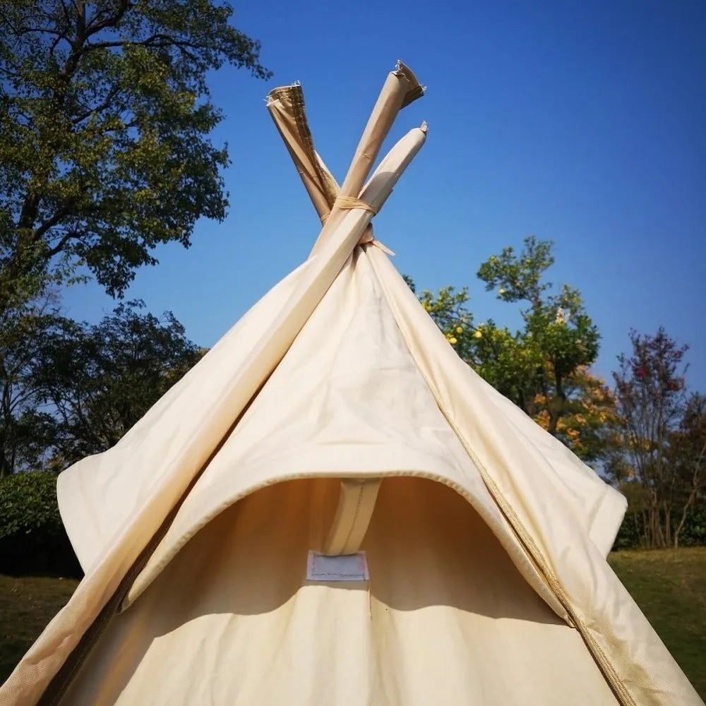 pyramid canvas tent Three-Season Cotton Canvas Camping Pyramid Tent for 2 to 3 Persons – Pine Angel