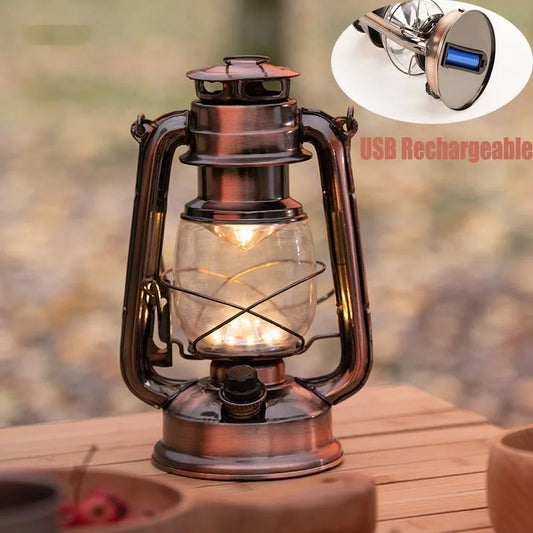 Vintage Camping Lantern Light