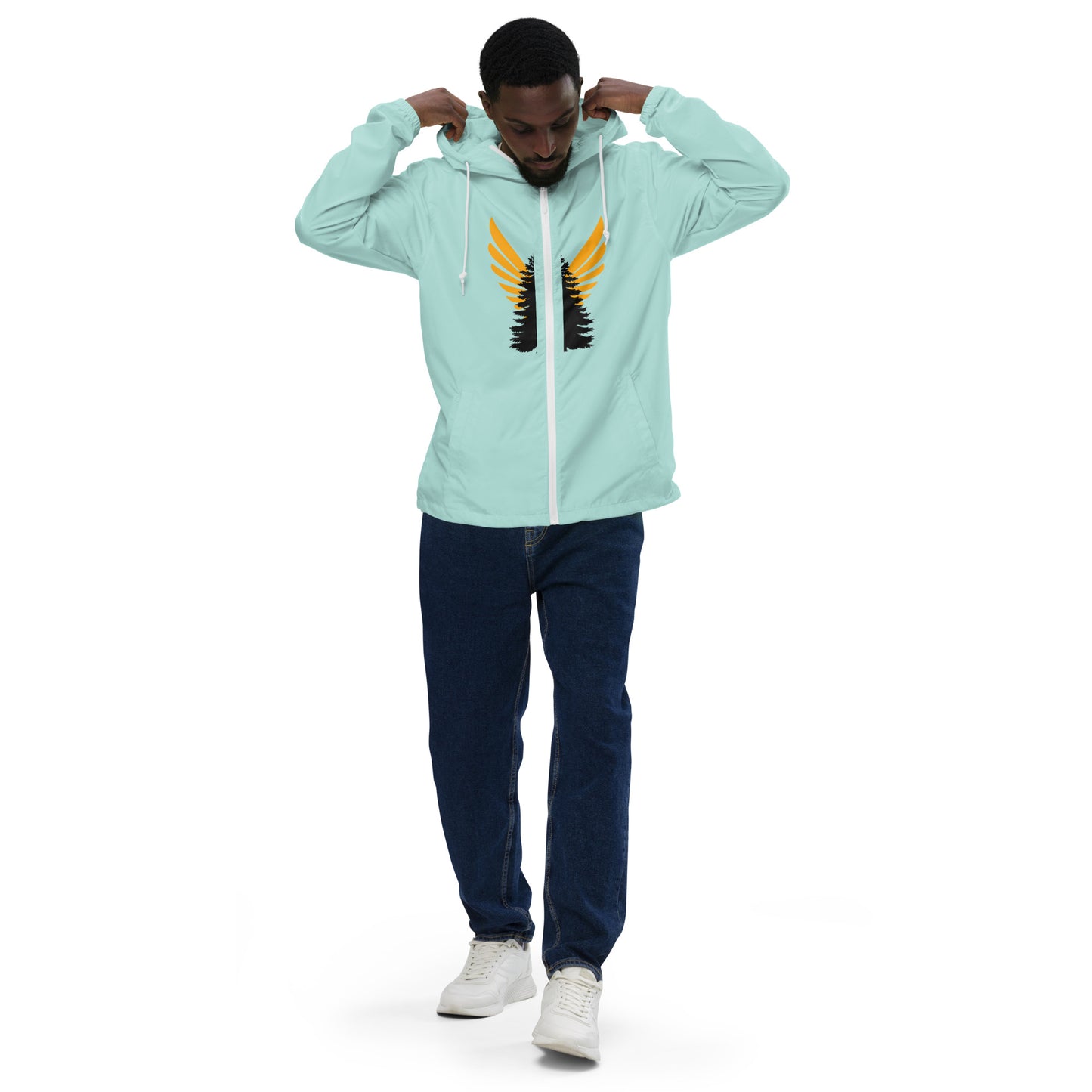 Pine Angel lightweight zip up windbreaker