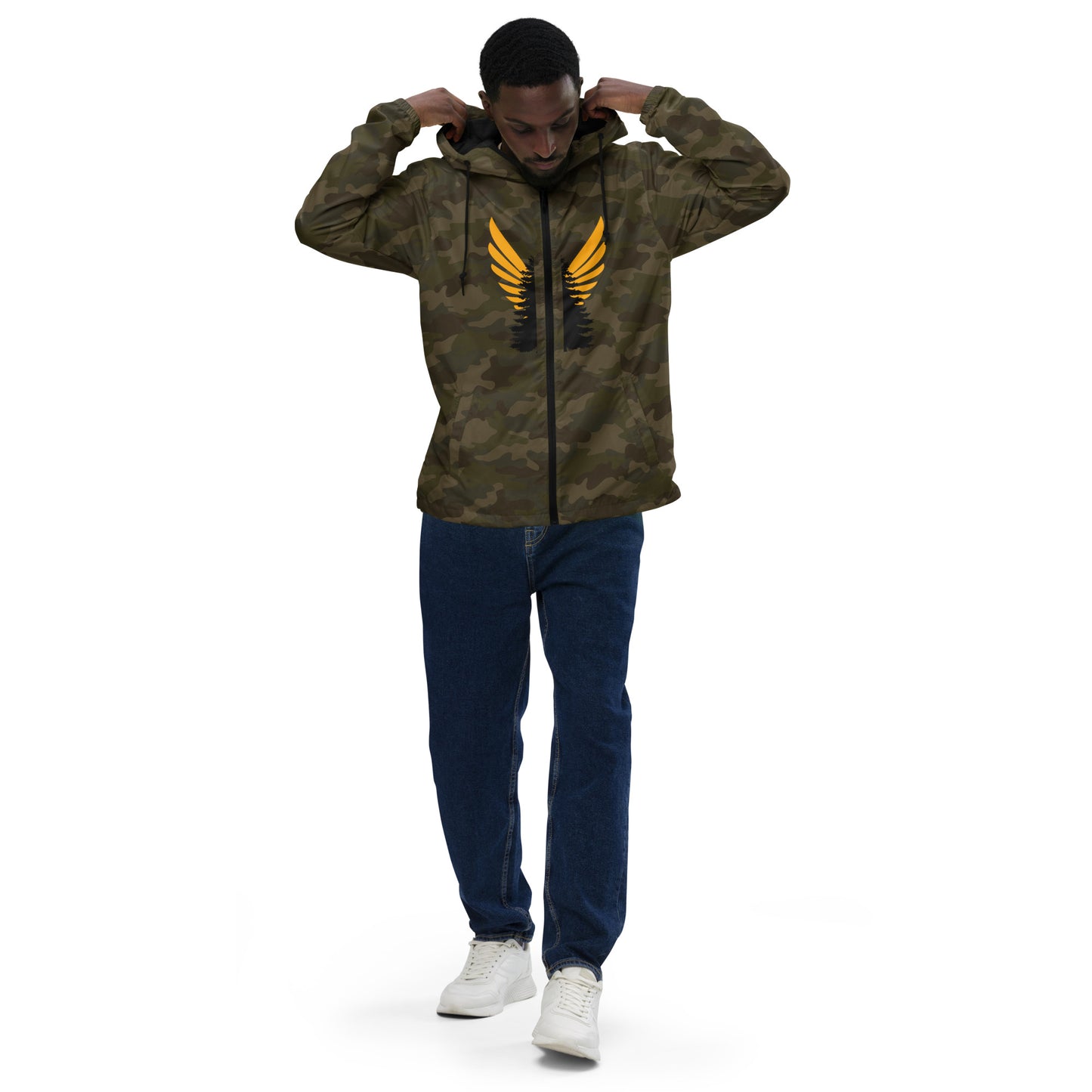 Pine Angel lightweight zip up windbreaker