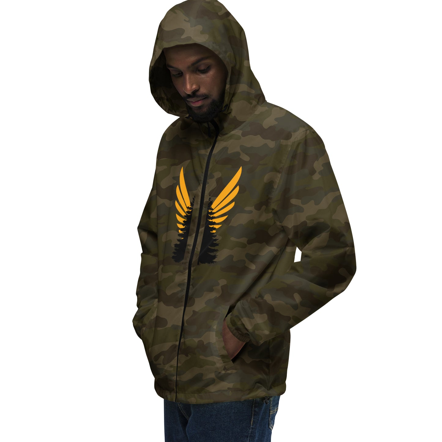 Pine Angel lightweight zip up windbreaker